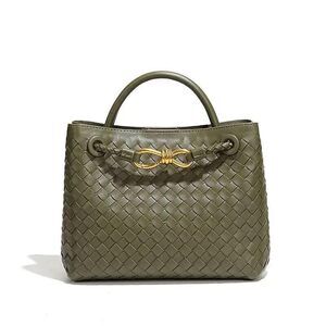 5963 Woven Tote Bag Leather Shoulder Handbag Designer Top Handle